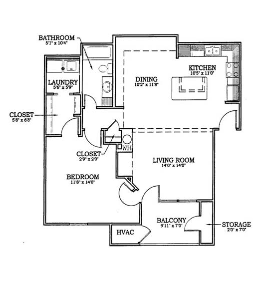 1 Bedroom/1 Bathroom